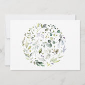 Herbal Wedding Jubileum Renewal Vows Kaart (Achterkant)