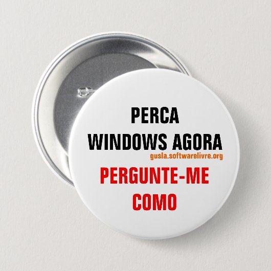 Herbalinux Ronde Button 7,6 Cm (Voorkant /achterkant)