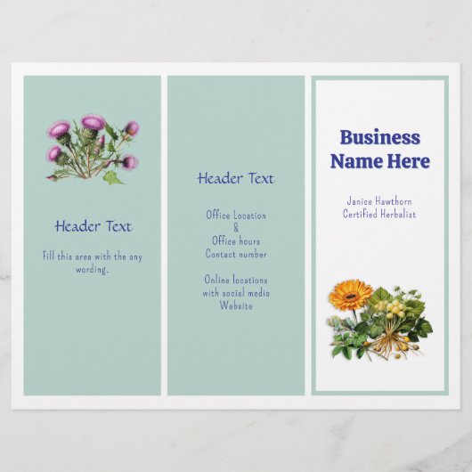 Herbalist Adverteren Brochure Dubbelzijdig (Voorkant)