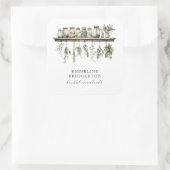Herbalist Botanical Apothecary Product  Vierkante Sticker (Tas)