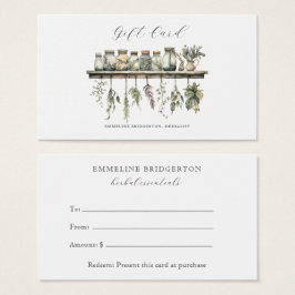 Herbalist Gift Certificate Visitekaartje