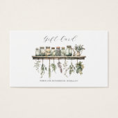 Herbalist Gift Certificate Visitekaartje (Voorkant)