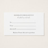 Herbalist Gift Certificate Visitekaartje (Achterkant)