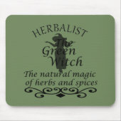 herbalist groene heks muismat (Voorkant)