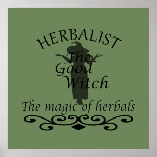 herbalist groene heks poster