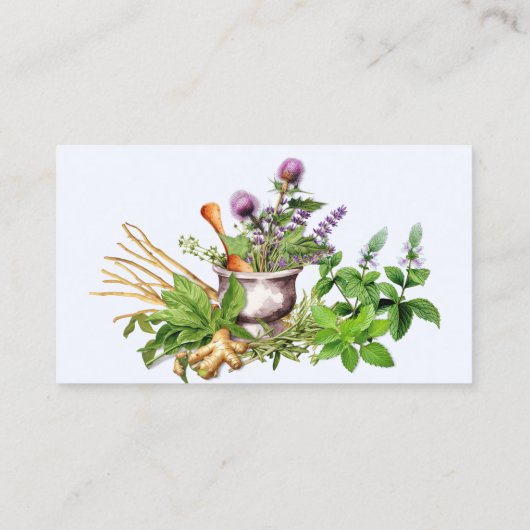 Herbalist Herb Design Visitekaartjes (Achterkant)