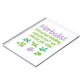 Herbalist Herbs Funny Notitieboek (Linkerzijde)