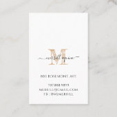 Herbalist Natuurgeneeskunde Mortel Pestle Visitekaartje (Achterkant)