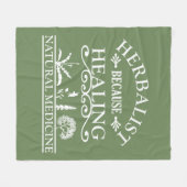 Herbalist natuurlijke geneeskunde soorten kruiden fleece deken (Voorkant (Horizontaal))