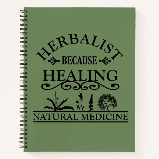 Herbalist natuurlijke geneeskunde soorten kruiden notitieboek (Voorkant)
