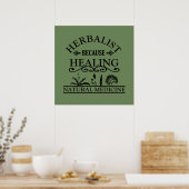 herbalist omdat genezing poster (Keuken)