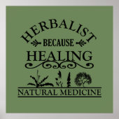 herbalist omdat genezing poster (Voorkant)