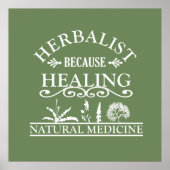 herbalist omdat genezing poster (Voorkant)