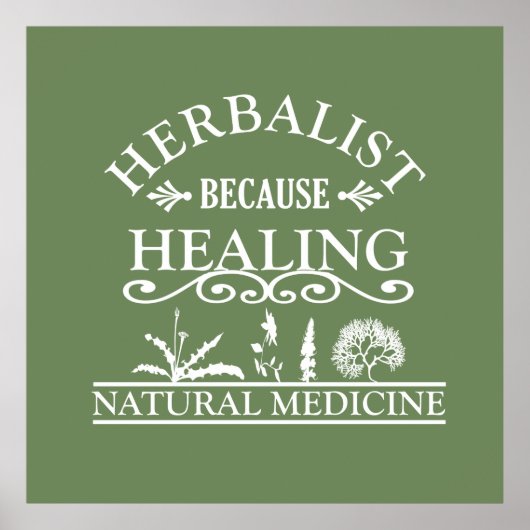 herbalist omdat genezing poster (Voorkant)