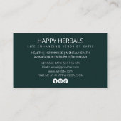 Herbalist Visitekaartje (Achterkant)
