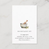 Herbalist Waterverf Kruiden Visitekaartje (Achterkant)