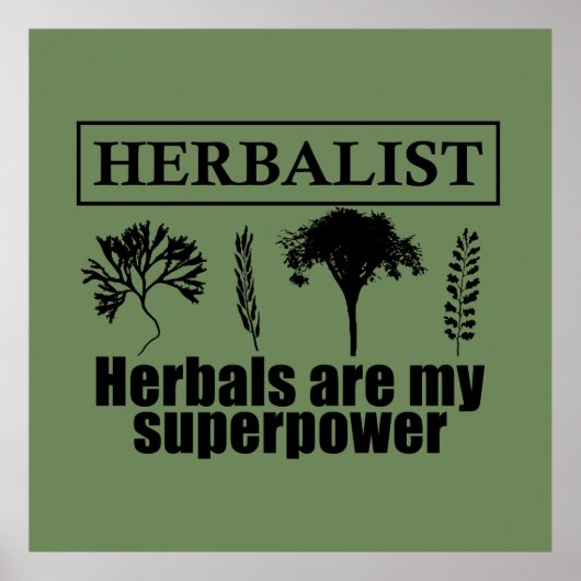 herbalistische kruiden zijn mijn supermacht poster (Voorkant)