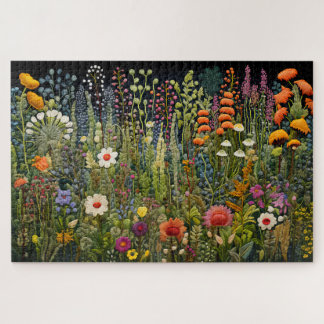 Herbalist's Geborduurde Tuin Jigsaw Puzzel