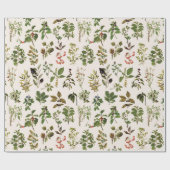  herbarium groen Plant Cadeaupapier (Vlak)