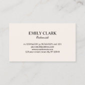  Herbarium Groen Plant verlaat Visitekaartje Contactkaartje (Achterkant)