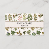  Herbarium Groen Plant verlaat Visitekaartje Contactkaartje (Voorkant)