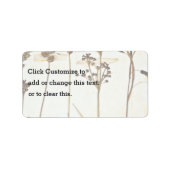 Herbarium op wit etiket (Voorkant)
