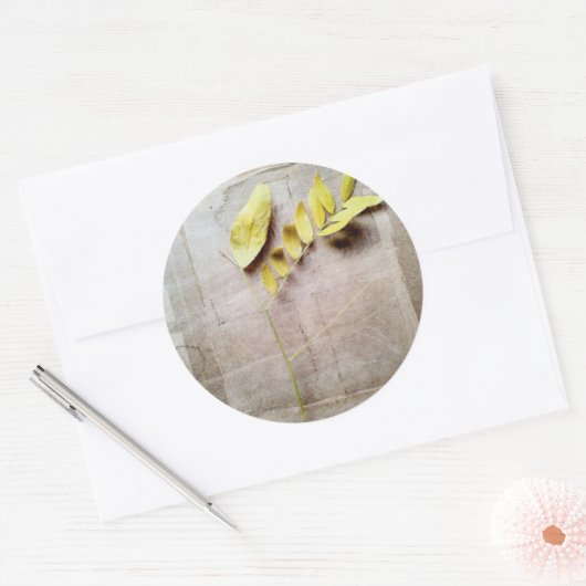 Herbarium V Ronde Sticker (Envelop)