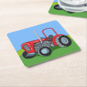 Herbert de Tractor Kartonnen Onderzetters (Schuin)