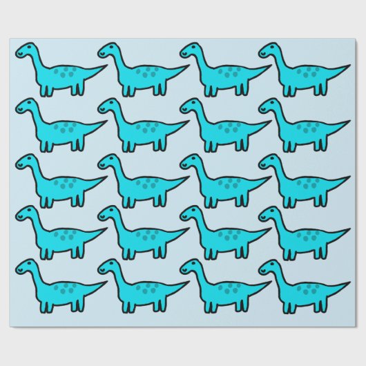 Herbert Dinosaur Wrapping Paper Cadeaupapier (Vlak)