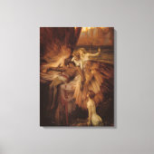 Herbert Draper - De klaagzang voor Icarus Canvas Afdruk (Voorkant)
