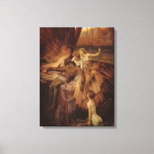 Herbert Draper - De klaagzang voor Icarus Canvas Afdruk
