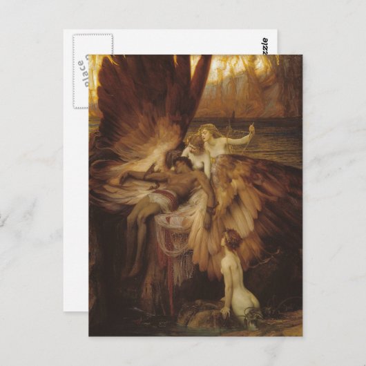 Herbert Draper-The Lament for Icarus Briefkaart (Voorkant / Achterkant)