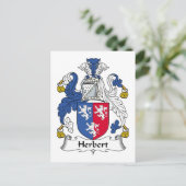 Herbert Family Crest Briefkaart (Staand voorkant)