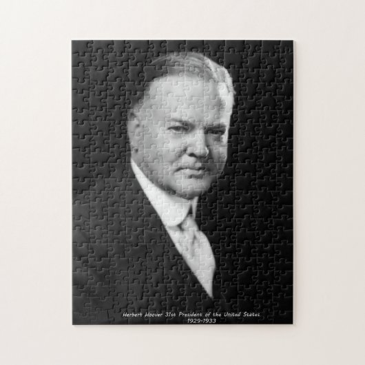 Herbert Hoover 31st President US Legpuzzel (Verticaal)