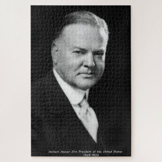 Herbert Hoover 31st President US Legpuzzel (Verticaal)