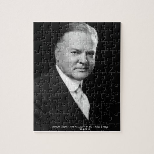 Herbert Hoover 31st President US Legpuzzel (Verticaal)