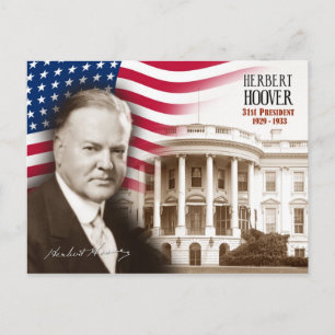 Herbert Hoover - 31ste President van de VS Briefkaart