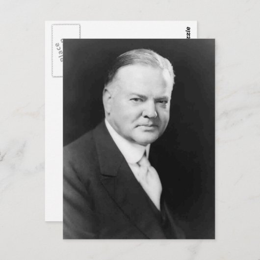 Herbert Hoover Briefkaart (Voorkant / Achterkant)