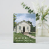 Herbert Hoover Childhood One Room Schoolhouse Briefkaart (Staand voorkant)