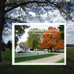 Herbert Hoover Geboortehuis Cottage Ansichtkaart Briefkaart