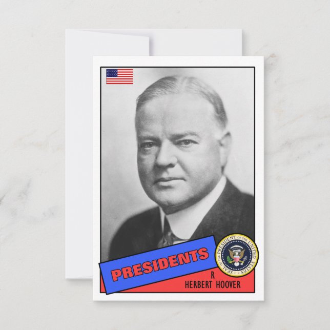 Herbert Hoover-honkaarten (Voorkant)