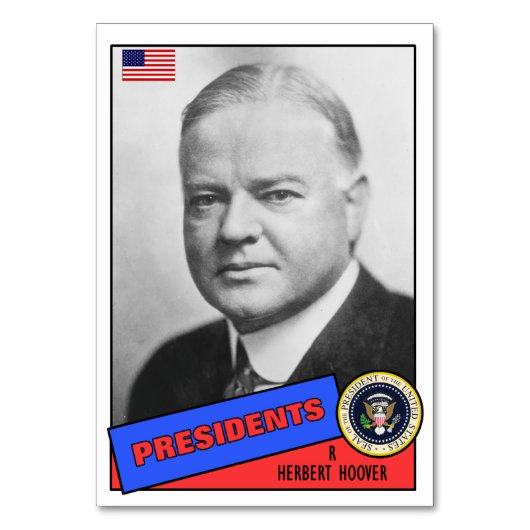Herbert Hoover-honkaarten Kaart (Voorkant)
