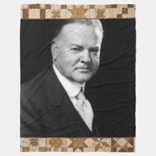 Herbert Hoover Presidentiële Quilt Dekbed Fleece Deken