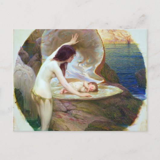 Herbert James Draper - A Water Baby 1900 Briefkaart (Voorkant)