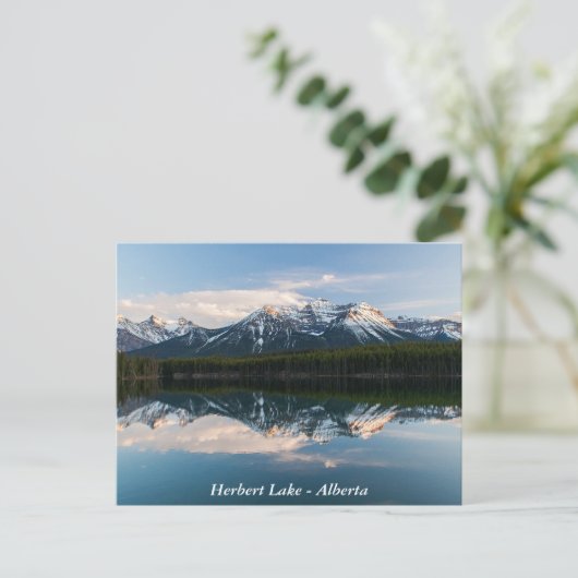 Herbert Lake, Alberta, Canada briefkaart (Staand voorkant)