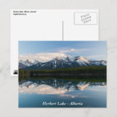Herbert Lake, Alberta, Canada briefkaart (Voorkant / Achterkant)