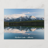 Herbert Lake, Alberta, Canada briefkaart (Voorkant)