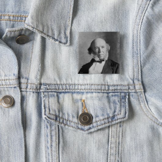 Herbert Spencer Vierkante Button 5,1 Cm (In situ)