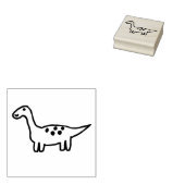 Herbert the Dinosaur Wood Art Stamp Rubberstempel (Gestempeld)