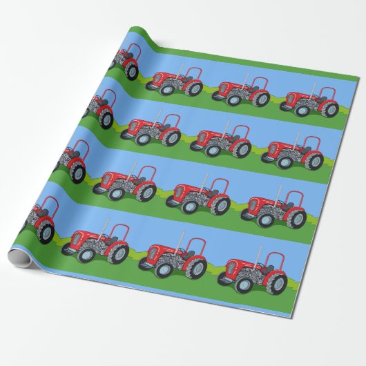 Herbert the Tractor Cadeaupapier (Uitgerold)